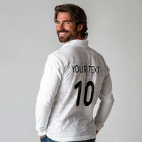 Custom Tonga Ngatu Art Rugby Mate Ma'a Long Sleeve Polo Shirt - Polynesian Pride