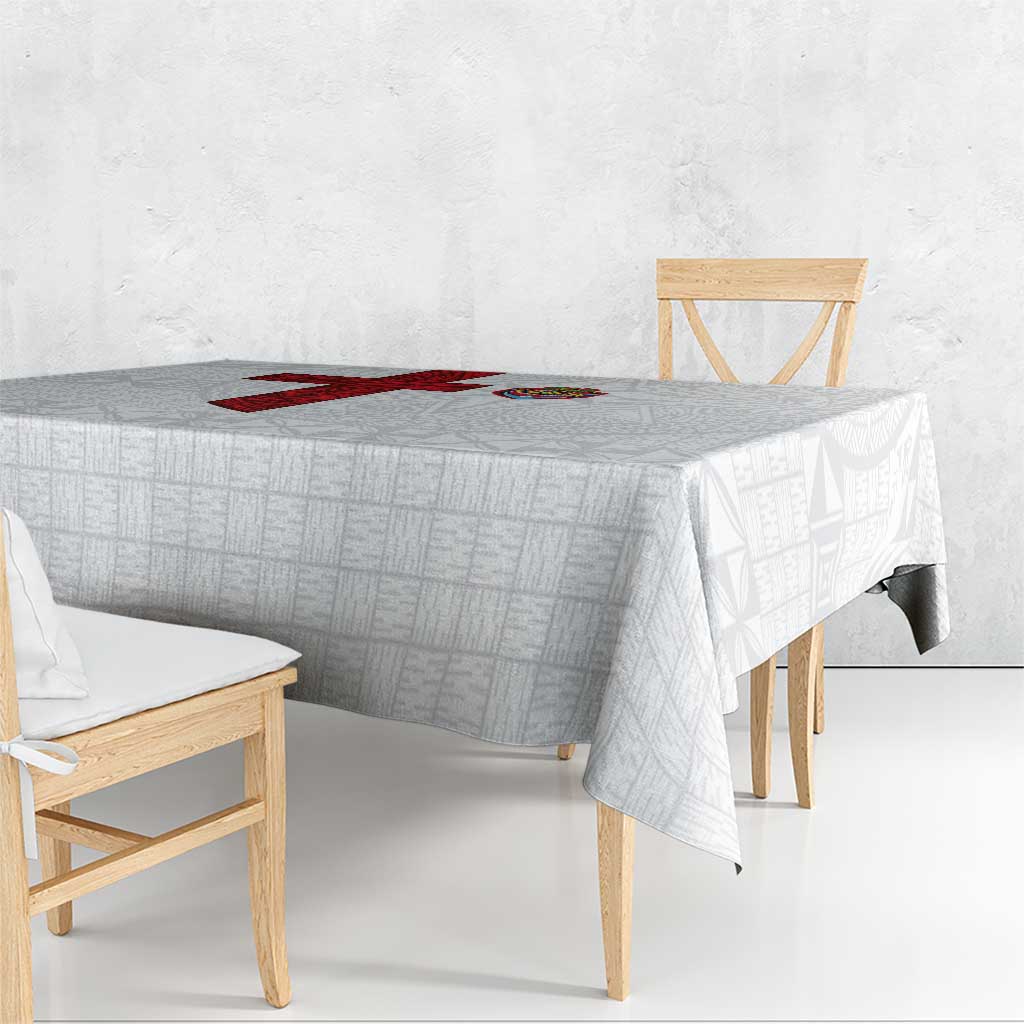 Tonga Ngatu Art Rugby Mate Ma'a Tablecloth - Polynesian Pride