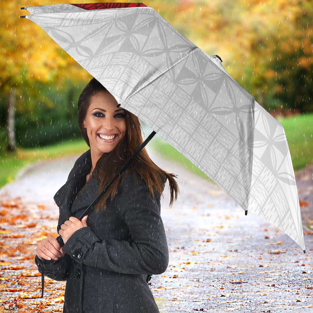 Tonga Ngatu Art Rugby Mate Ma'a Umbrella - Polynesian Pride