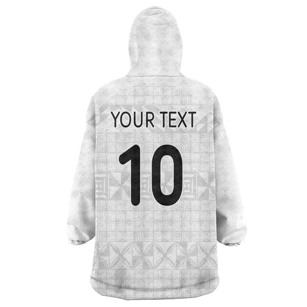 Custom Tonga Ngatu Art Rugby Mate Ma'a Wearable Blanket Hoodie LT03 - Polynesian Pride