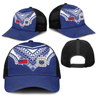 Samoa Rugby Baseball Net Cap Pacific Motifs - Polynesian Pride