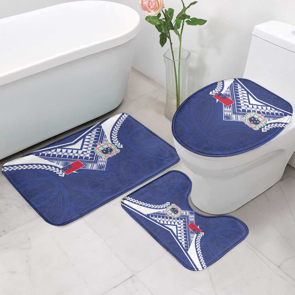 Samoa Rugby Bathroom Set Pacific Motifs LT03 - Polynesian Pride