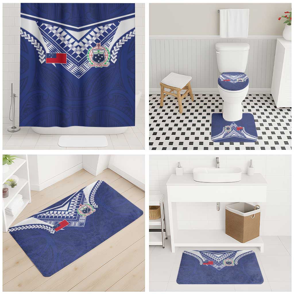 Samoa Rugby Bathroom Set Pacific Motifs LT03 - Polynesian Pride