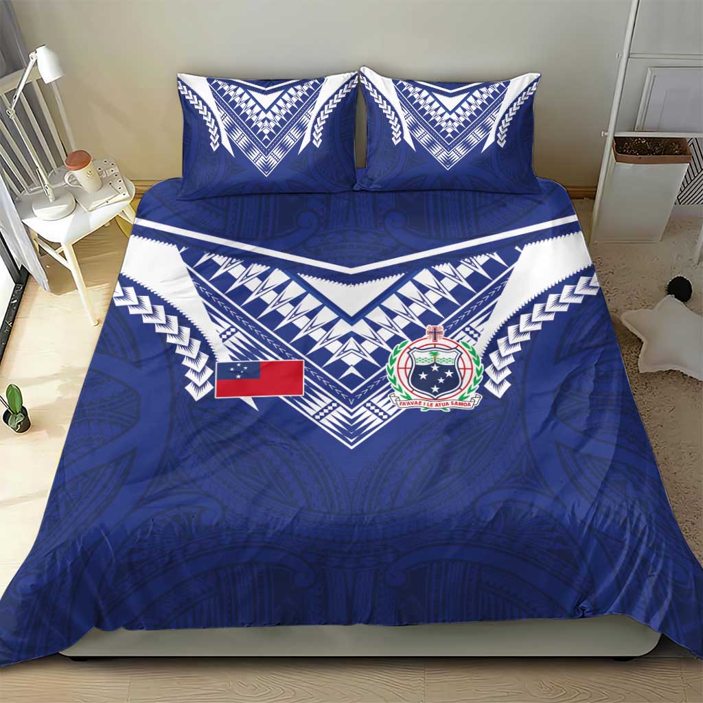 Samoa Rugby Bedding Set Pacific Motifs - Polynesian Pride