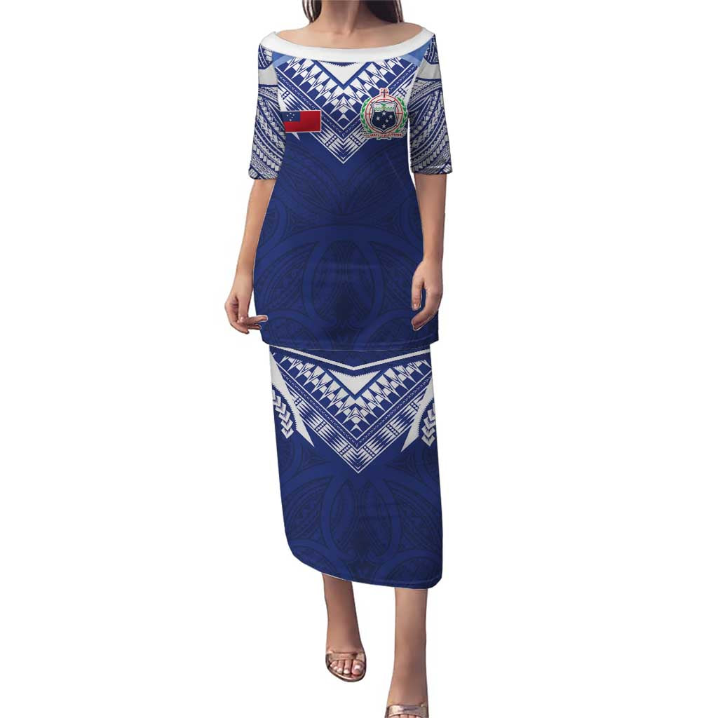 Custom Samoa Rugby Family Matching Puletasi and Hawaiian Shirt Pacific Motifs - Polynesian Pride