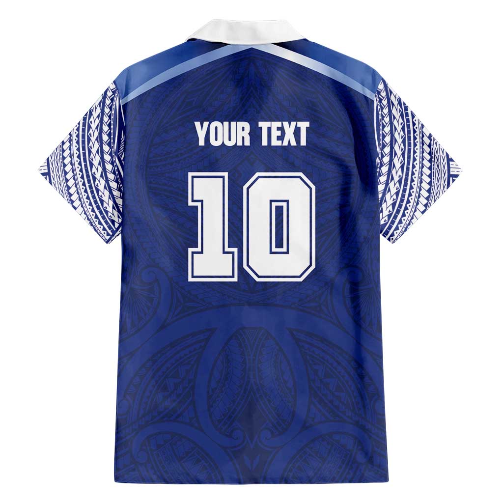 Custom Samoa Rugby Family Matching Summer Maxi Dress and Hawaiian Shirt Pacific Motifs - Polynesian Pride