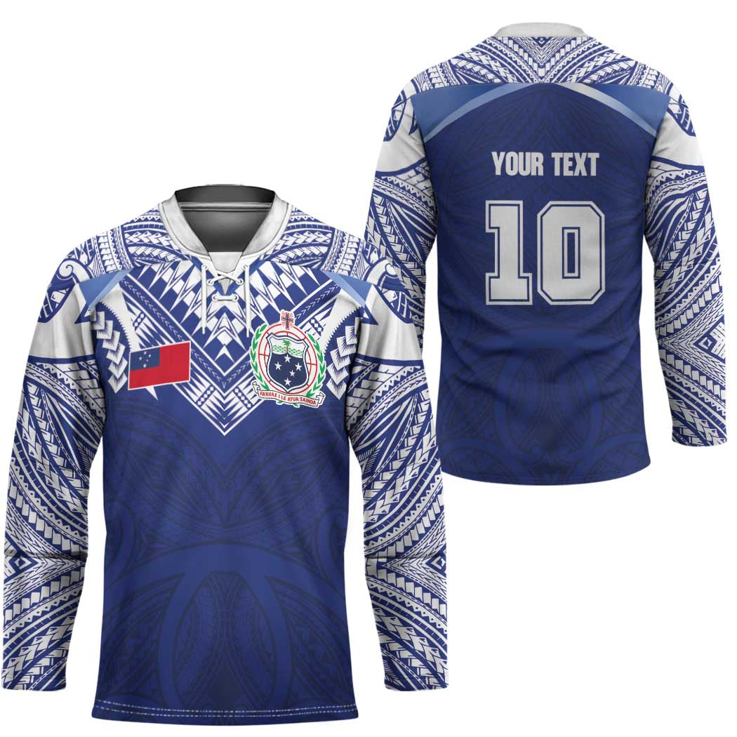 Custom Samoa Rugby Hockey Jersey Pacific Motifs LT03 - Polynesian Pride