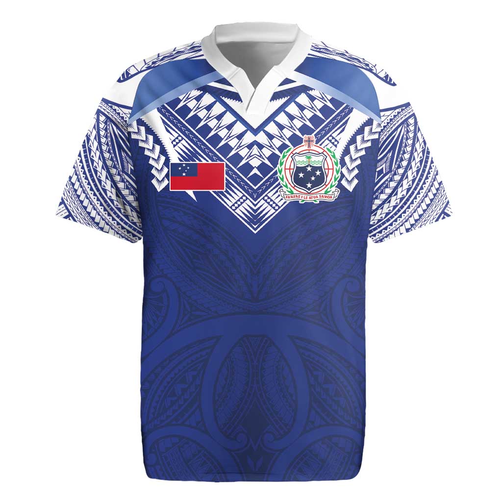 Custom Samoa Rugby Rugby Jersey Pacific Motifs - Polynesian Pride