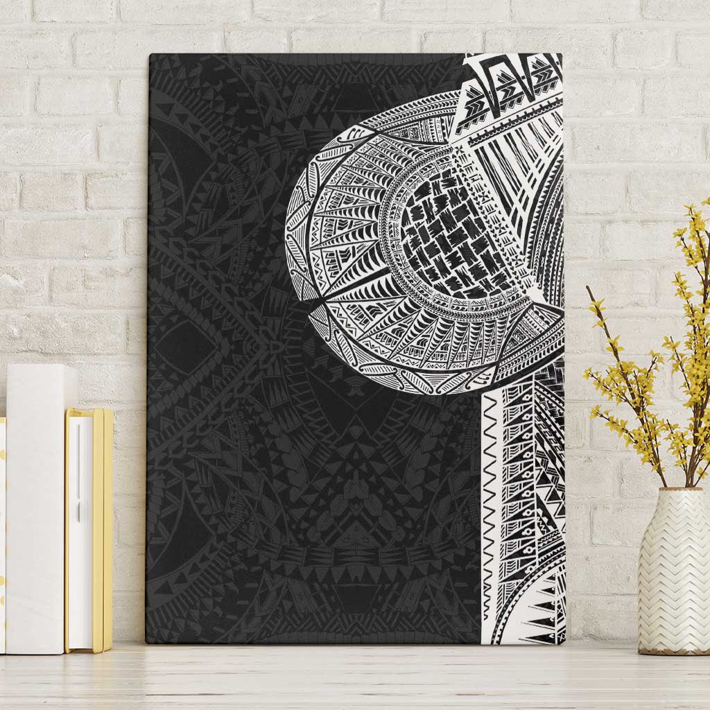 Samoan Tatau Canvas Wall Art Art Tribal Traditional Tattoos LT03 Without Frame Black - Polynesian Pride