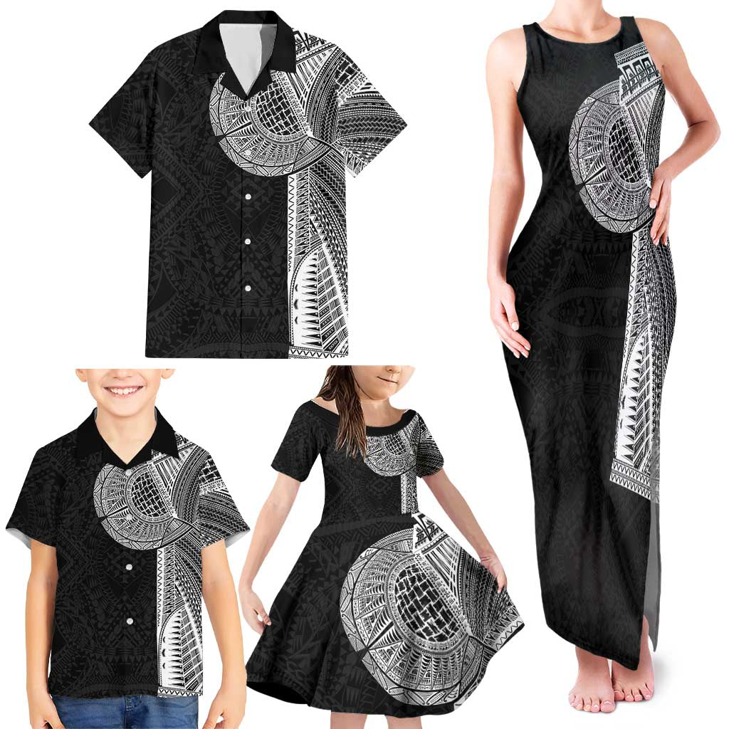 Samoan Tatau Family Matching Tank Maxi Dress and Hawaiian Shirt Art Tribal Traditional Tattoos LT03 - Polynesian Pride