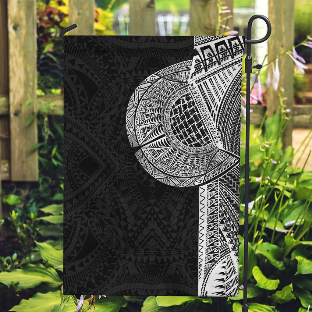 Samoan Tatau Garden Flag Art Tribal Traditional Tattoos LT03 Garden Flag Black - Polynesian Pride