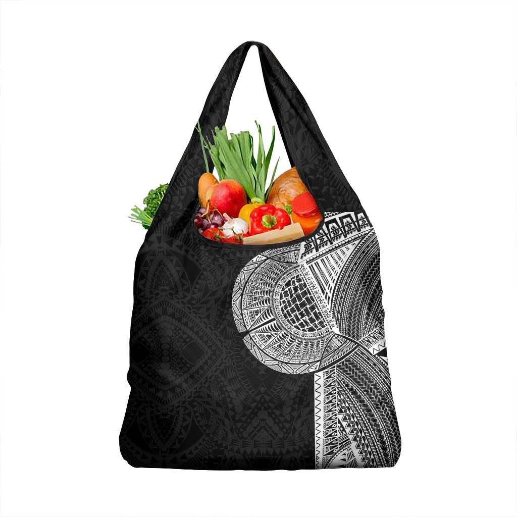 Samoan Tatau Grocery Bag Art Tribal Traditional Tattoos LT03 1-pack One Size Black - Polynesian Pride