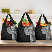 Samoan Tatau Grocery Bag Art Tribal Traditional Tattoos LT03 3-pack One Size Black - Polynesian Pride
