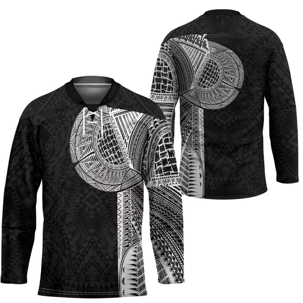 Samoan Tatau Hockey Jersey Art Tribal Traditional Tattoos - Polynesian Pride