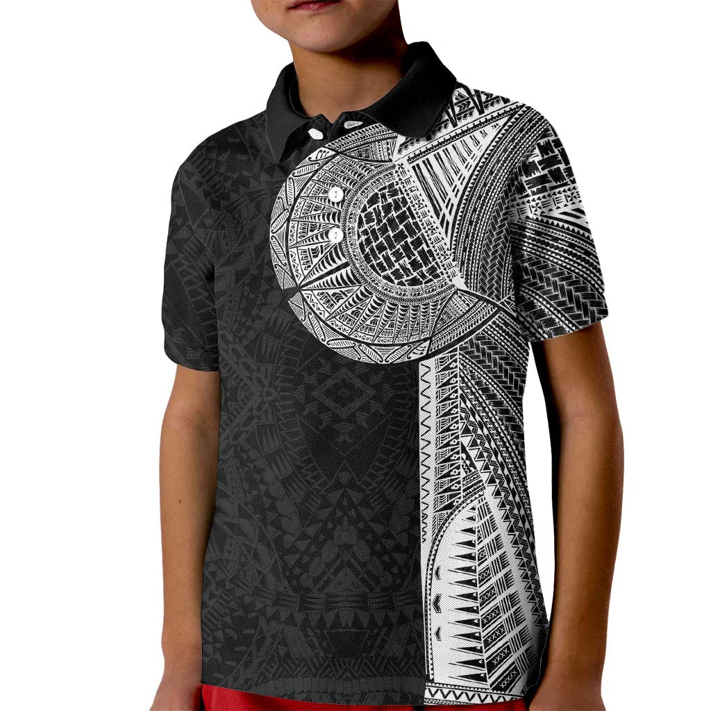 Samoan Tatau Kid Polo Shirt Art Tribal Traditional Tattoos - Polynesian Pride