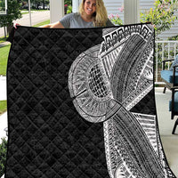 Samoan Tatau Quilt Art Tribal Traditional Tattoos LT03 Black - Polynesian Pride