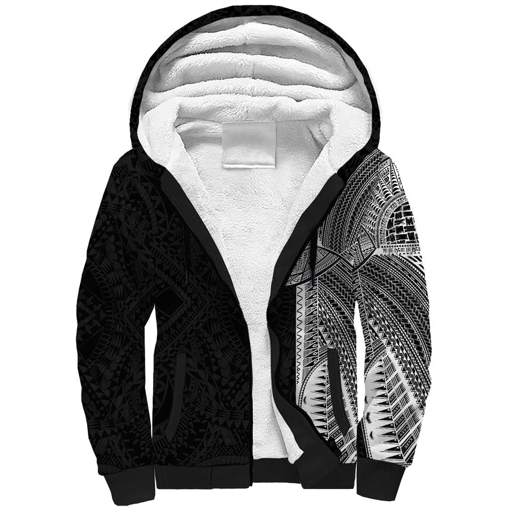 Samoan Tatau Sherpa Hoodie Art Tribal Traditional Tattoos - Polynesian Pride