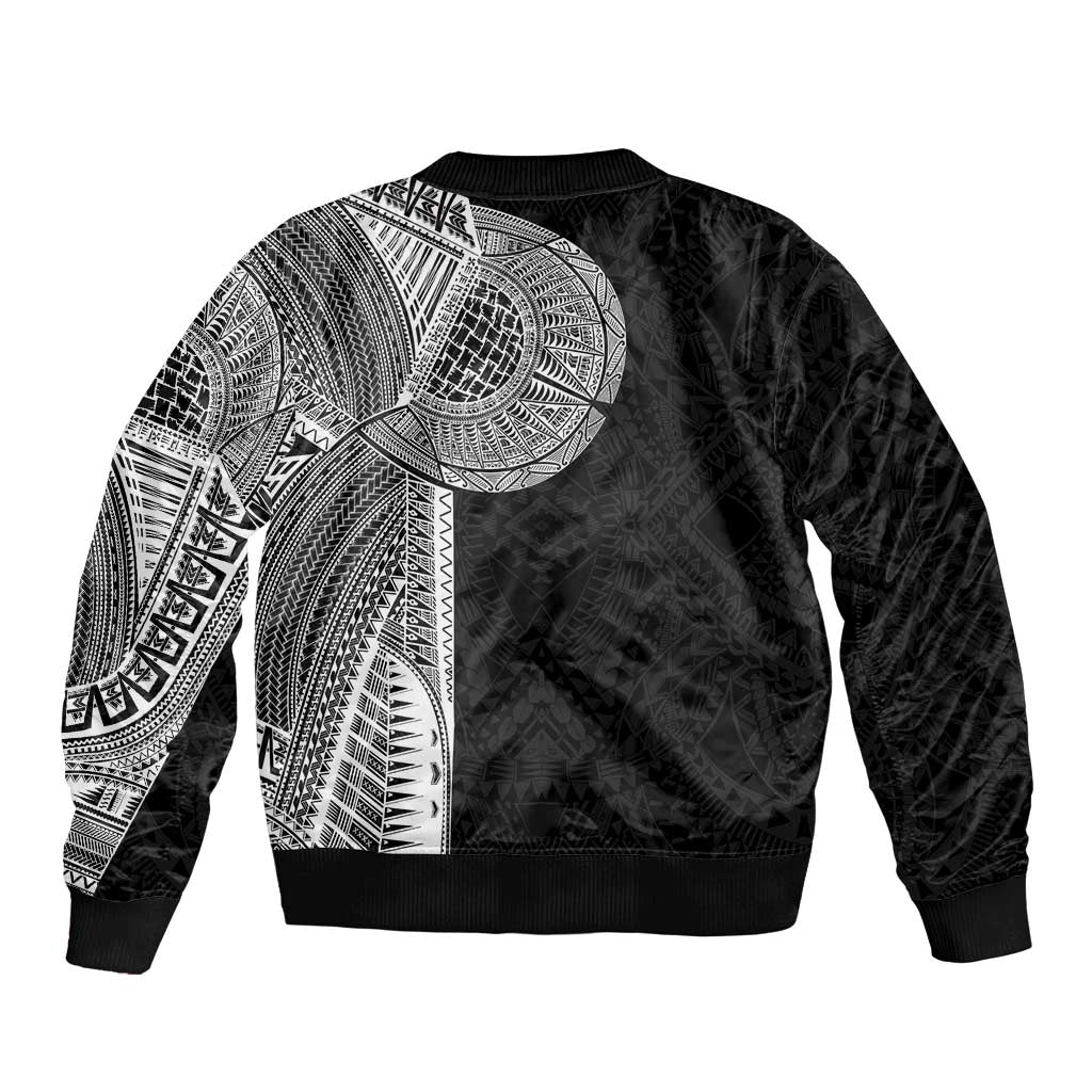 Samoan Tatau Sleeve Zip Bomber Jacket Art Tribal Traditional Tattoos LT03 - Polynesian Pride