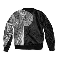 Samoan Tatau Sleeve Zip Bomber Jacket Art Tribal Traditional Tattoos LT03 - Polynesian Pride