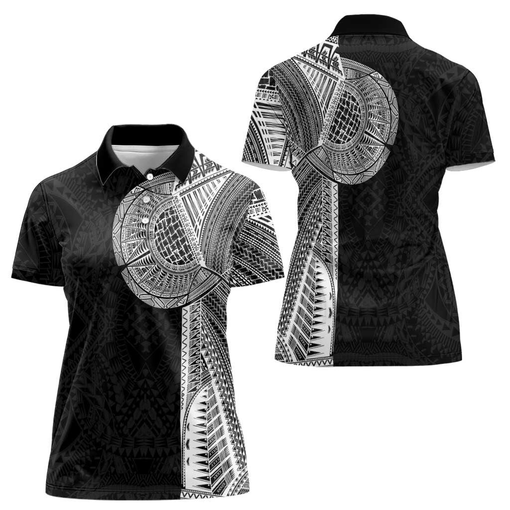 Samoan Tatau Women Polo Shirt Art Tribal Traditional Tattoos - Polynesian Pride