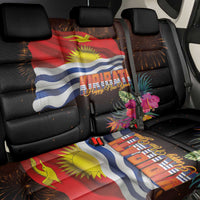 Kiribati Flag and Fireworks Back Car Seat Cover First Place Welcome the New Year LT03 - Polynesian Pride