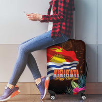Kiribati Flag and Fireworks Luggage Cover First Place Welcome the New Year LT03 - Polynesian Pride