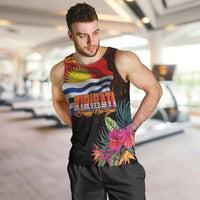Kiribati Flag and Fireworks Men Tank Top First Place Welcome the New Year LT03 Black - Polynesian Pride