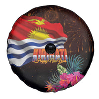 Kiribati Flag and Fireworks Spare Tire Cover First Place Welcome the New Year LT03 - Polynesian Pride