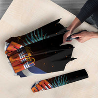 Kiribati Flag and Fireworks Umbrella First Place Welcome the New Year LT03 - Polynesian Pride
