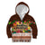 Pasifika Festival Auckland Kid Hoodie Polynesian Tribal with Pacific Pattern Brown Color LT03 Zip Hoodie Brown - Polynesian Pride