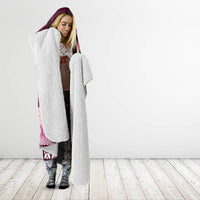 Pasifika Festival Auckland Hooded Blanket Polynesian Tribal with Pacific Pattern Pink Color LT03 - Polynesian Pride