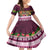 Pasifika Festival Auckland Kid Short Sleeve Dress Polynesian Tribal with Pacific Pattern Pink Color LT03 KID Pink - Polynesian Pride
