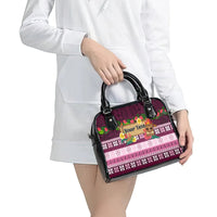 Pasifika Festival Auckland Shoulder Handbag Polynesian Tribal with Pacific Pattern Pink Color LT03 - Polynesian Pride