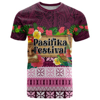 Pasifika Festival Auckland T Shirt Polynesian Tribal with Pacific Pattern Pink Color LT03 Pink - Polynesian Pride