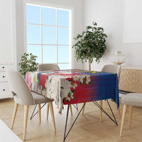 Personalised Hawaii and Philippines Together Tablecloth The Emblems with Cultural Symbols Blue-White-Red Tricolor LT03 - Polynesian Pride