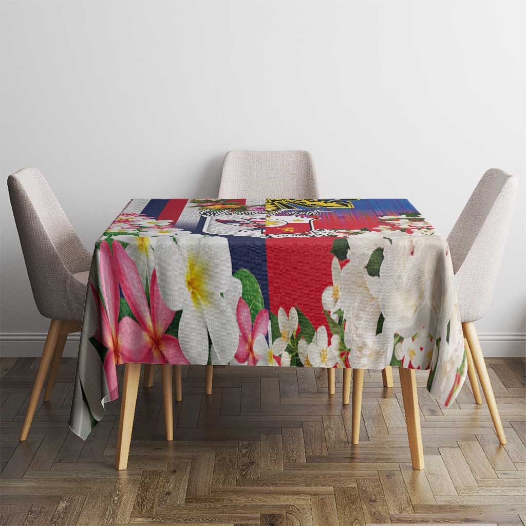 Personalised Hawaii and Philippines Together Tablecloth The Emblems with Cultural Symbols Blue-White-Red Tricolor LT03 - Polynesian Pride