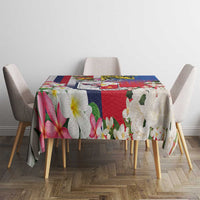 Personalised Hawaii and Philippines Together Tablecloth The Emblems with Cultural Symbols Blue-White-Red Tricolor LT03 - Polynesian Pride