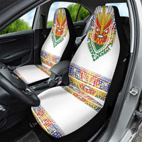 Haiti Flag Traditional Dashiki Car Seat Cover White Color LT03 - Polynesian Pride