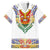 Haiti Flag Traditional Dashiki Hawaiian Shirt White Color - Polynesian Pride
