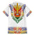 Haiti Flag Traditional Dashiki Hawaiian Shirt White Color - Polynesian Pride