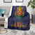 Haiti Flag Traditional Dashiki Blanket Black Color - Polynesian Pride