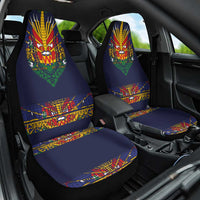 Haiti Flag Traditional Dashiki Car Seat Cover Black Color LT03 One Size Black - Polynesian Pride