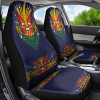 Haiti Flag Traditional Dashiki Car Seat Cover Black Color LT03 - Polynesian Pride