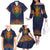 Haiti Flag Traditional Dashiki Family Matching Off The Shoulder Long Sleeve Dress and Hawaiian Shirt Black Color - Polynesian Pride