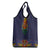 Haiti Flag Traditional Dashiki Grocery Bag Black Color - Polynesian Pride