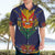 Haiti Flag Traditional Dashiki Hawaiian Shirt Black Color - Polynesian Pride