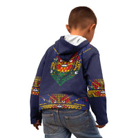 Haiti Flag Traditional Dashiki Kid Hoodie Black Color LT03 - Polynesian Pride