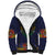 Haiti Flag Traditional Dashiki Sherpa Hoodie Black Color - Polynesian Pride