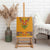 Haiti Flag Traditional Dashiki Canvas Wall Art Yellow Color - Polynesian Pride