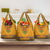 Haiti Flag Traditional Dashiki Grocery Bag Yellow Color - Polynesian Pride